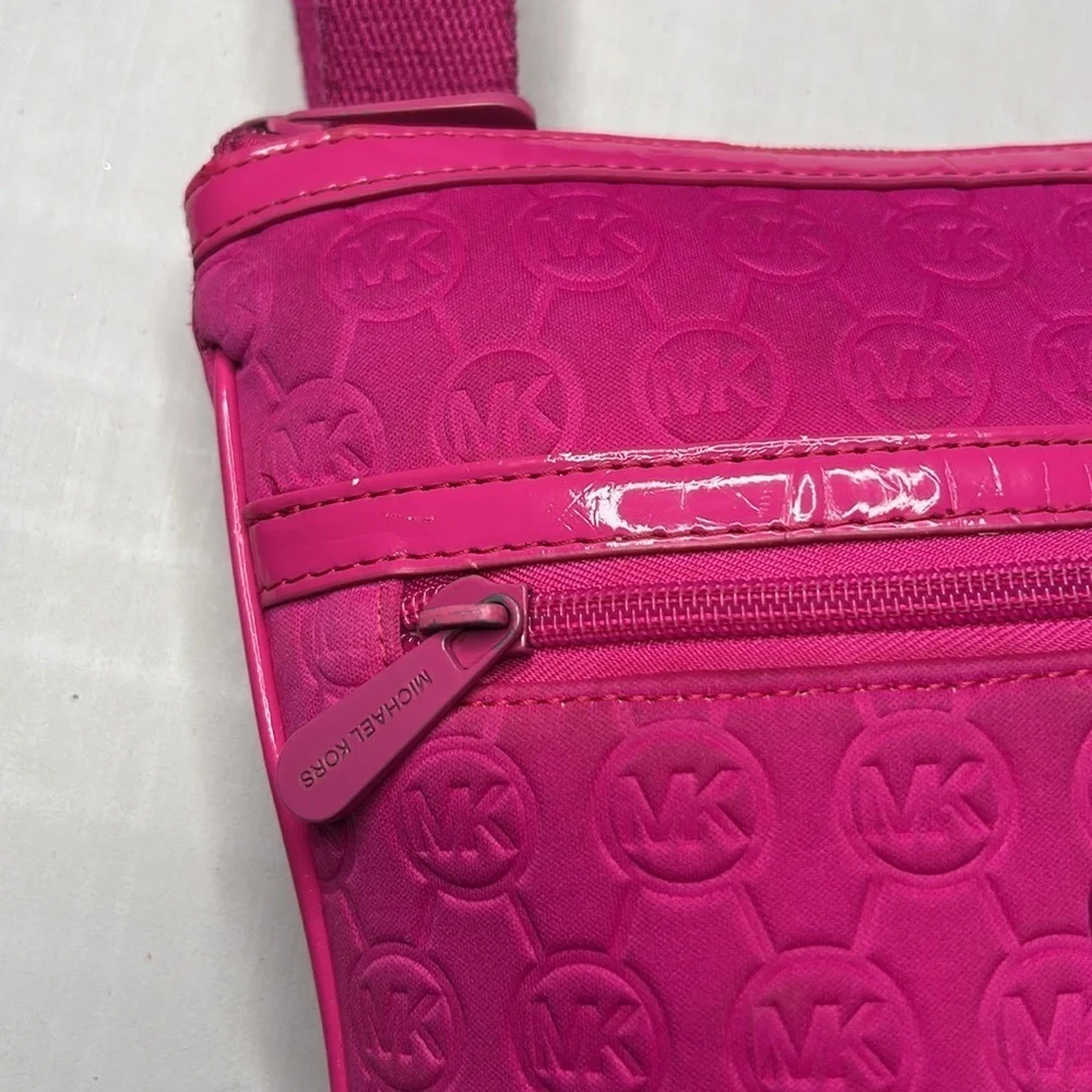 Michael Kors Fuschia Pink Adjustable Straps Shoulder Bag